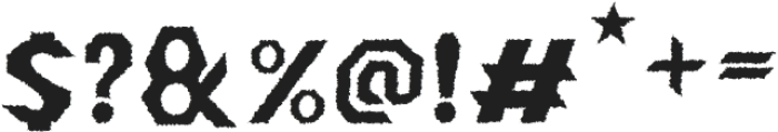 Montire Rough Regular otf (400) Font OTHER CHARS