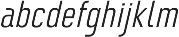 Monton Light Italic otf (300) Font LOWERCASE