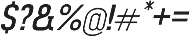 Monton Medium Italic otf (500) Font OTHER CHARS
