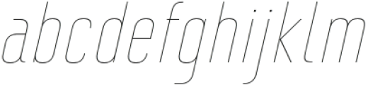 Monton Thin Italic otf (100) Font LOWERCASE