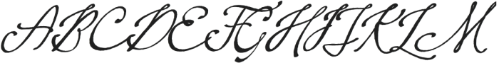 Montpellier Script Heavy Ink Oblique otf (800) Font UPPERCASE