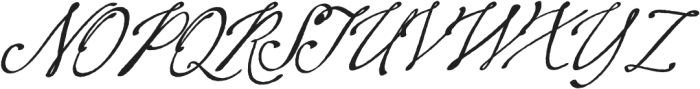 Montpellier Script Heavy Ink Oblique otf (800) Font UPPERCASE