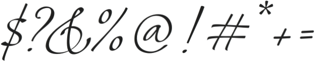 Montpellier Script Oblique otf (400) Font OTHER CHARS