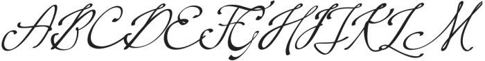 Montpellier Script Oblique otf (400) Font UPPERCASE