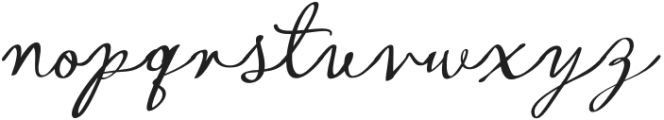 Montpellier Script Regular otf (400) Font LOWERCASE