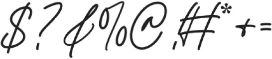 Montpier Handwritten otf (400) Font OTHER CHARS