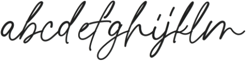 Montpier Handwritten otf (400) Font LOWERCASE