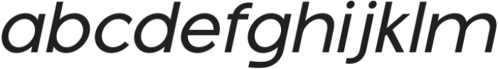 Montreal Oblique Italic otf (400) Font LOWERCASE