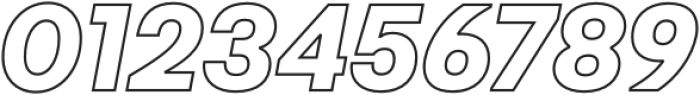 Montreux Jazz Outline Italic otf (400) Font OTHER CHARS