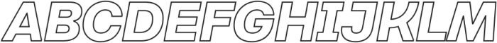 Montreux Jazz Outline Italic otf (400) Font