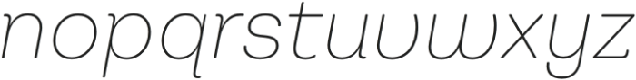 Montreux Jazz Soft Thin Italic otf (100) Font LOWERCASE