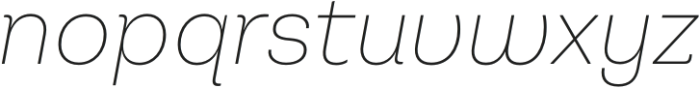 Montreux Jazz Thin Italic otf (100) Font LOWERCASE