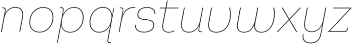 Montreux Jazz Ultra Thin Italic otf (100) Font LOWERCASE