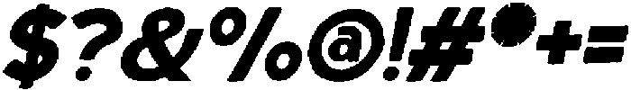 Montriva  Italic otf (400) Font OTHER CHARS