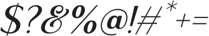 Montu Bold Italic otf (700) Font OTHER CHARS