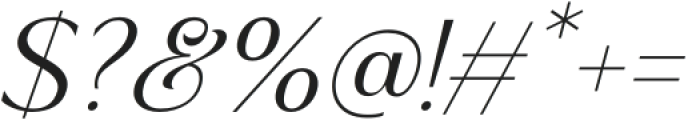 Montu Italic otf (400) Font OTHER CHARS