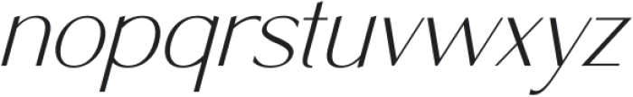 Montu Thin Italic otf (100) Font LOWERCASE