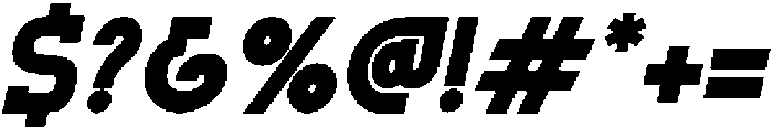 Monty Oblique otf (400) Font OTHER CHARS