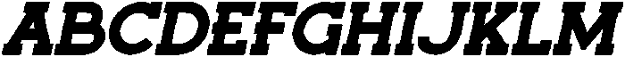 Monty Oblique otf (400) Font UPPERCASE