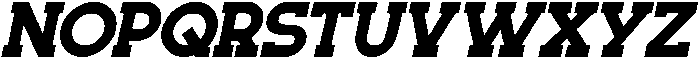 Monty Oblique otf (400) Font UPPERCASE