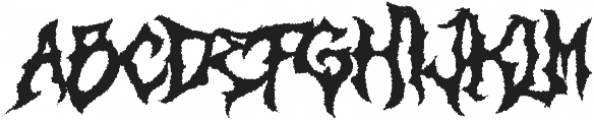 Monumental Purgatory Distorded ttf (400) Font UPPERCASE