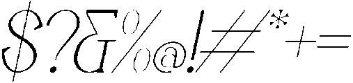 Moonlife Italic otf (400) Font OTHER CHARS