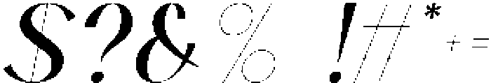 Moonlight-Italic otf (300) Font OTHER CHARS