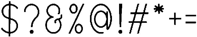 Moonlight Regular otf (300) Font OTHER CHARS