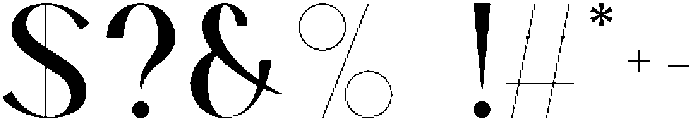 Moonlight otf (300) Font OTHER CHARS