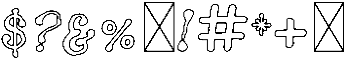 MoonlightBallet Outline otf (300) Font OTHER CHARS