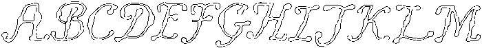 MoonlightBallet Outline otf (300) Font UPPERCASE