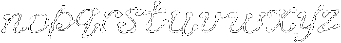 MoonlightBallet Outline otf (300) Font LOWERCASE
