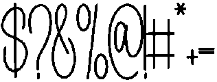 Moonlite Regular otf (400) Font OTHER CHARS
