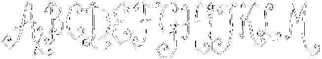 Moonspindle Outline Fine Regular otf (400) Font UPPERCASE
