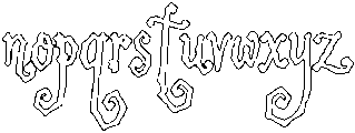 Moonspindle Outline Regular otf (400) Font LOWERCASE