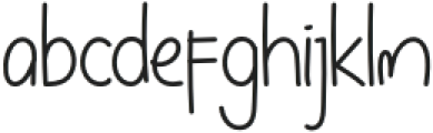 Moonthea Regular otf (400) Font LOWERCASE