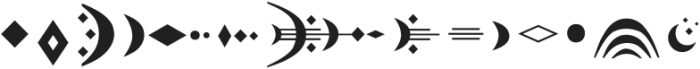 Moonwild Symbol Regular otf (400) Font UPPERCASE