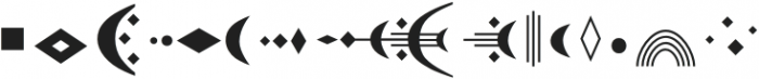 Moonwild Symbol Regular otf (400) Font LOWERCASE