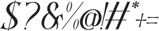 Moore Great Italic otf (400) Font OTHER CHARS
