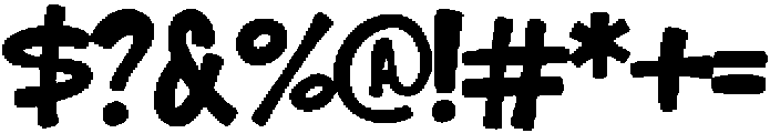 MoosyGuga otf (400) Font OTHER CHARS