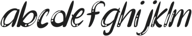 Mootchie Italic otf (400) Font LOWERCASE