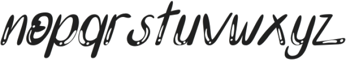 Mootchie Italic otf (400) Font LOWERCASE