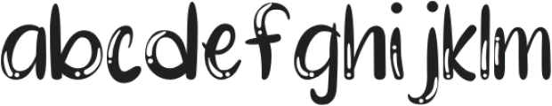 Mootchie otf (400) Font LOWERCASE