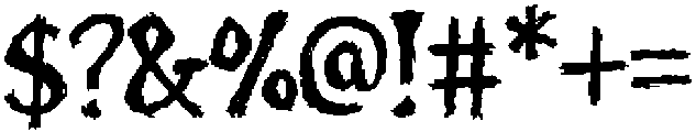 Moral Chaos otf (400) Font OTHER CHARS