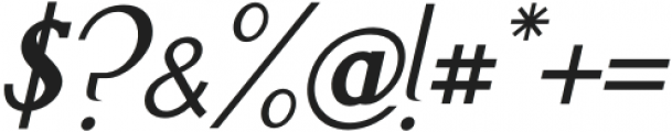 Moran Italic otf (400) Font OTHER CHARS
