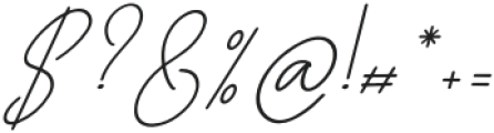 Morathano Italic otf (400) Font OTHER CHARS