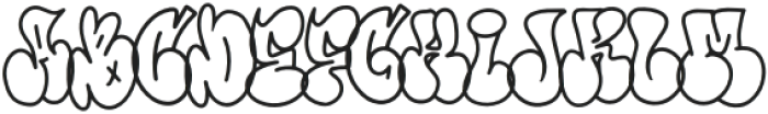 More Than Life Outline otf (400) Font UPPERCASE