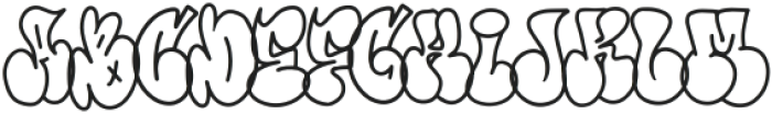 More Than Life Outline ttf (400) Font UPPERCASE