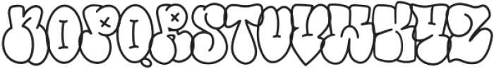 More Than Life Outline ttf (400) Font LOWERCASE