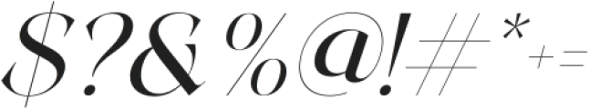 MoreLight-Italic otf (300) Font OTHER CHARS